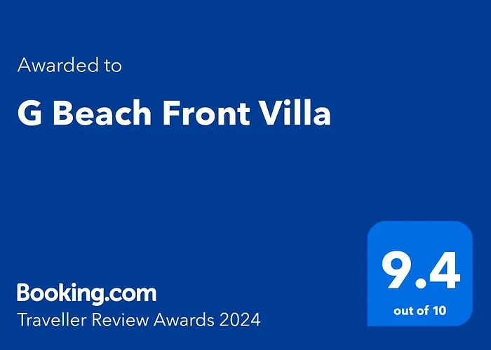 G Beach Front Villa
